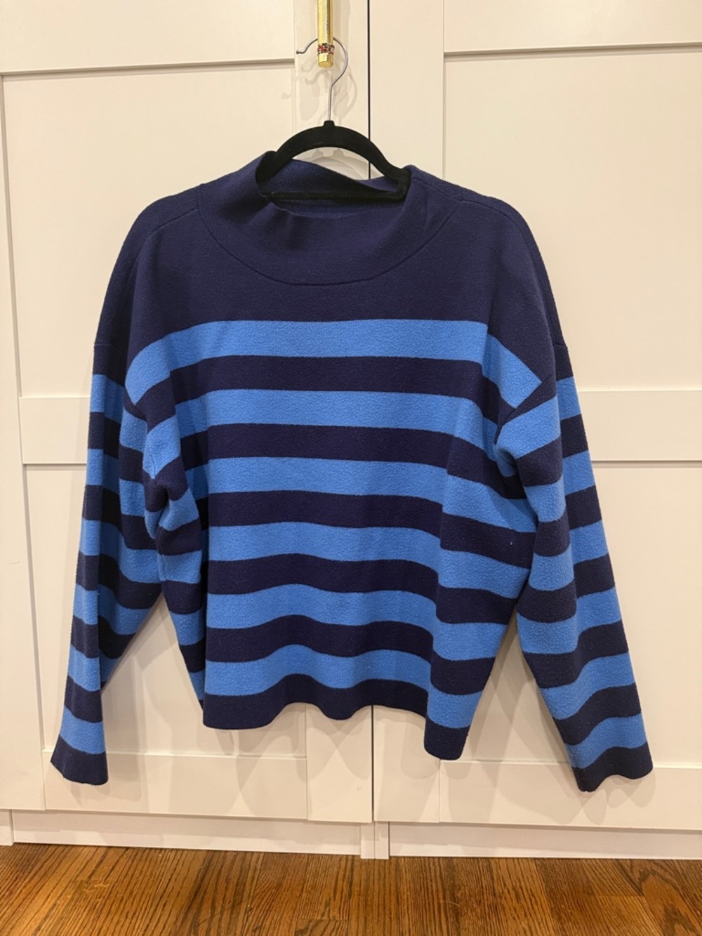 Maeve by Anthropologie Navy and Blue Striped Sweater